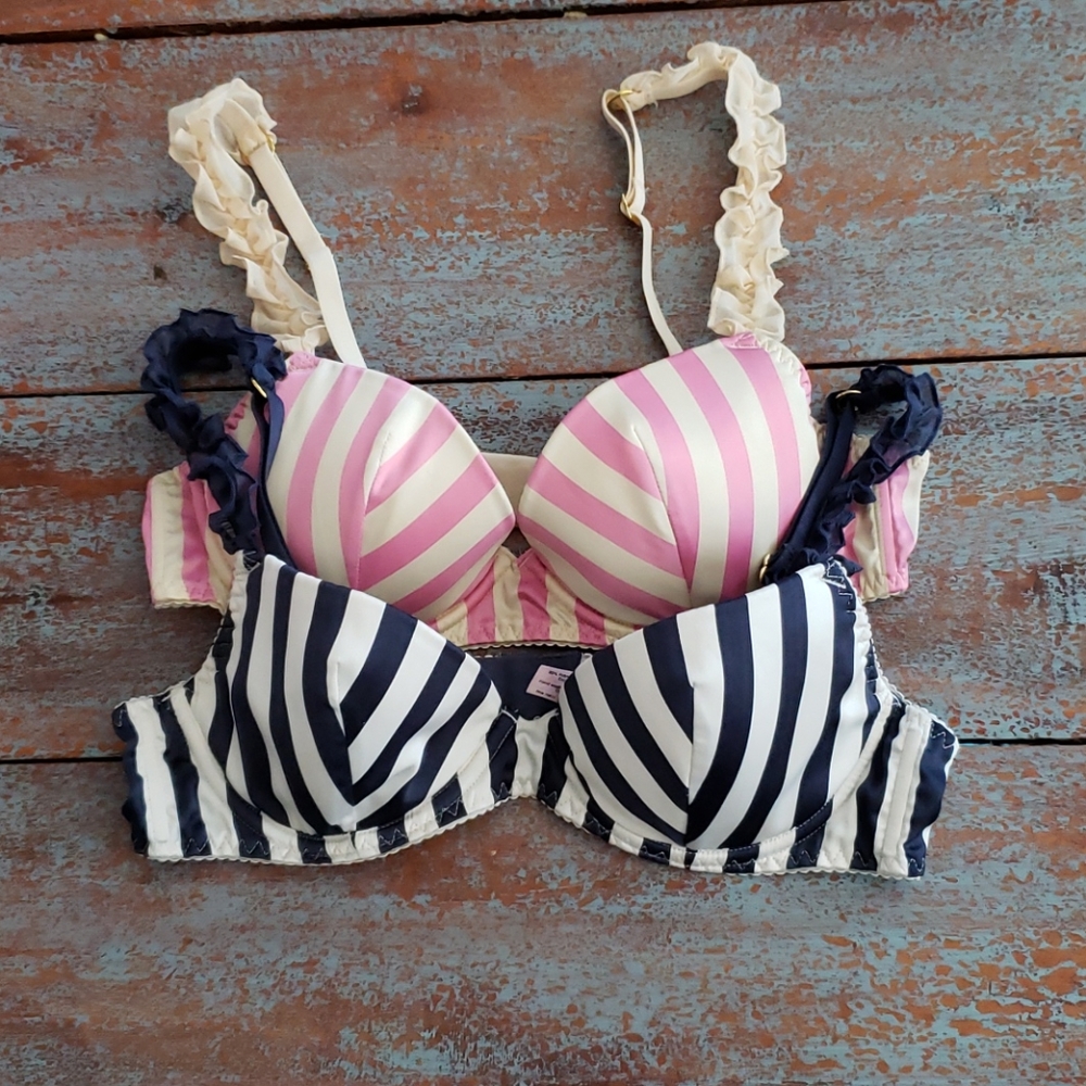 Victoria's secret striped bras